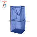 Wholesale blue nylon fabric collapsible laundry basket